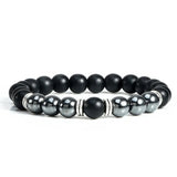 Red Tiger Eye Men Bracelet with Buddha Charm, Unisex