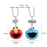 Retro Cartoon Smiley Face Necklace Couple Jewelry