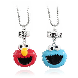 Retro Cartoon Smiley Face Necklace Couple Jewelry