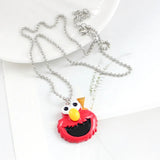Retro Cartoon Smiley Face Necklace Couple Jewelry