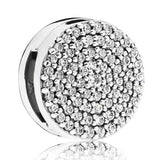 925 Sterling Silver Sparkling Icicles Clip Charm for Bracelet