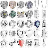 925 Sterling Silver Sparkling Icicles Clip Charm for Bracelet
