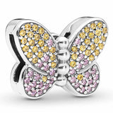 925 Sterling Silver Sparkling Icicles Clip Charm for Bracelet