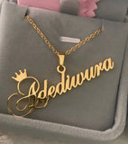 Cursive Personalized Name Necklace Choker for Women
