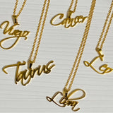 Cursive Personalized Name Necklace Choker for Women