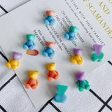 Cartoon Bear Resin Patch for Hairpin Earrings