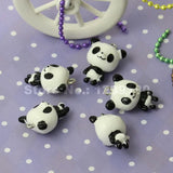 Resin Panda Pendants Charms for Kids Jewelry DIY 20pcs