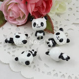 Resin Panda Pendants Charms for Kids Jewelry DIY 20pcs