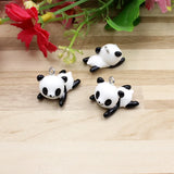Resin Panda Pendants Charms for Kids Jewelry DIY 20pcs