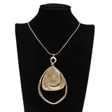Resin Geometric Long Necklace Winter Sweater Chain