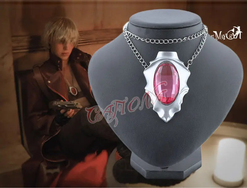 Resin Pendant Necklace Dante Cosplay Accessory Chain