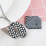 Resin Geometric Charms DIY Necklace Earrings, 10PCs