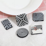 Resin Geometric Charms DIY Necklace Earrings, 10PCs