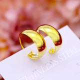 14K Retro Wedding Engagement Earrings Yellow Statement Clip Gift