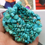 5x7mm Turquoise Gravel Bracelet Irregular Beads 7.5inch