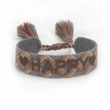 Hand-woven Friendship Couple Bracelet Embroidery Tassel Jewelry