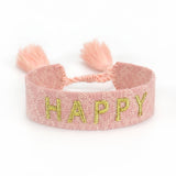 Hand-woven Friendship Couple Bracelet Embroidery Tassel Jewelry