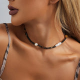 Retro Pearl Stone Necklace for Women - Party Gift Jewelry
