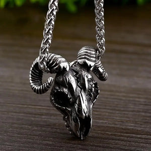 Retro Claw Skull Pendant Necklace for Men and Women
