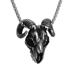 Retro Claw Skull Pendant Necklace for Men and Women