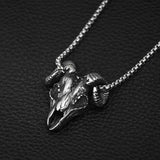 Retro Claw Skull Pendant Necklace for Men and Women