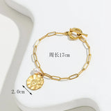 Red Pine Stone Bull Horn Bracelet For Women