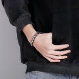 Silver Chain Bracelet Stainless Steel Dragon Jewelry Gift