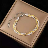 Retro Senior Double Thick Chain Bracelet Female Mixed