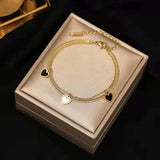 Retro Senior Double Thick Chain Bracelet Female Mixed