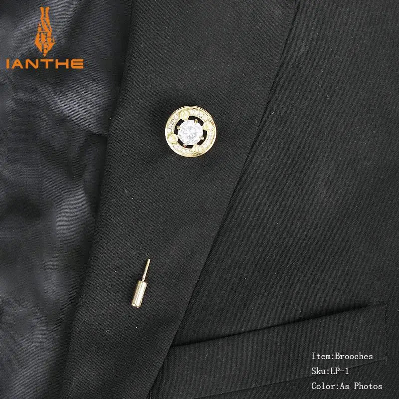 Vintage Style Wedding Brooch Pin For Men