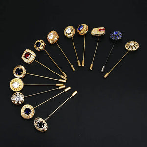 Vintage Style Wedding Brooch Pin For Men