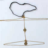 Retro Women Jewelry Tassel Coin Body Chain Foot Jewelry