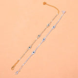 Evil Eye Anklet Bracelet for Women Beach Sandals Bohemian Jewelry
