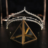 Rhinestone Bridal Crown Silver Wedding Tiara Hair Accessories Women Hairband