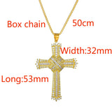 Vintage Silver Cross Choker Necklace Rhinestone Crystal Women Pendant