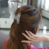 Crystal Flower Hair Claws Clips Retro Women Clamp Barrette