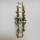 Rhinestone Crystal Flower Hair Claws Clips Clamp Retro Women Bride 9*3.5cm