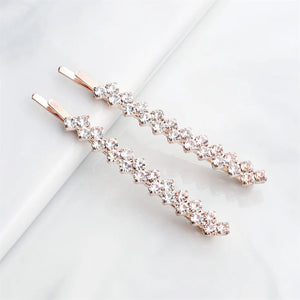 Crystal Rhinestone Hair Clip Barrettes Women Accessories Wedding Prom Bride