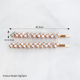 Crystal Rhinestone Hair Clip Barrettes Women Accessories Wedding Prom Bride