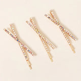 Rhinestone Hair Clips for Women 3pcs Girls Hair Pins Headpiece Party Hairpins