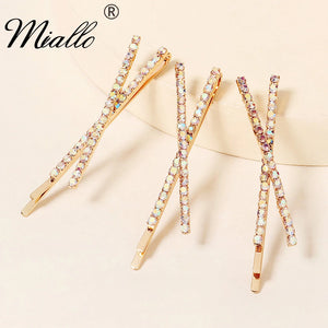 Rhinestone Hair Clips for Women 3pcs Girls Hair Pins Headpiece Party Hairpins