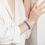 Rhinestone Paved Brass Bangle for Women