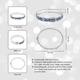 Rhinestone Paved Brass Bangle for Women