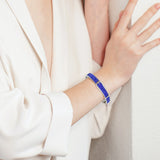 Rhinestone Paved Brass Bangle for Women