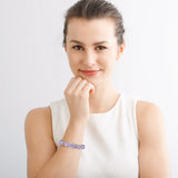 Rhinestone Paved Brass Bangle for Women