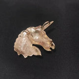 Enamel Unicorn Brooch Rhinestone Drip Pin