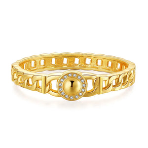 Rhinestones Chain Alloy Cuff Bracelets For Women