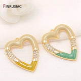 Enamel Pendants Fittings for DIY Earrings Necklaces