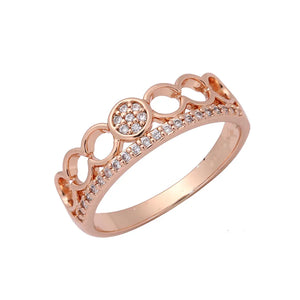 Crown Shape Wedding Ring 585 Women Jewelry Accessories