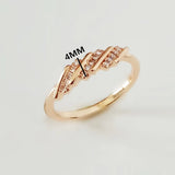 Rose Gold CZ Women's Ring 585
